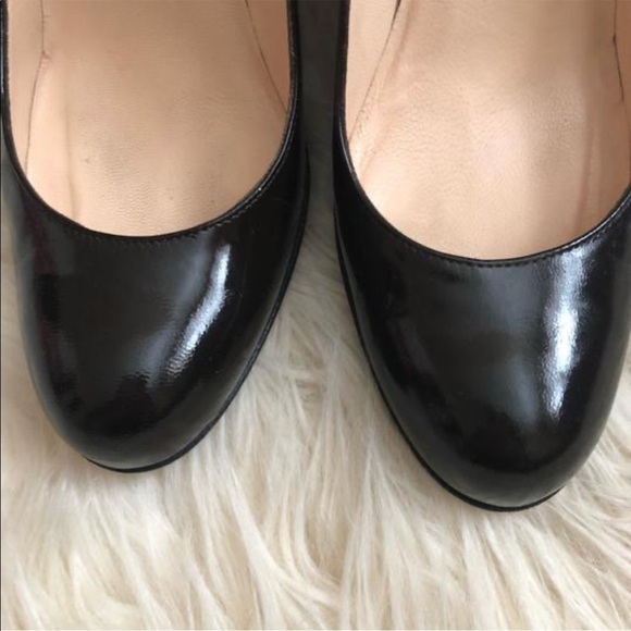 Christian Louboutin Patent Leather Wedge Heels - Picture 4 of 12